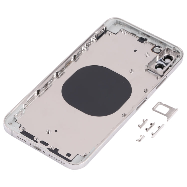 Back Housing Cover with Appearance Imitation of iP13 Pro Max for iPhone XS Max(White) - Back Cover by PMC TechLife | Online Shopping South Africa | PMC TechLife | Buy Now Pay Later Mobicred