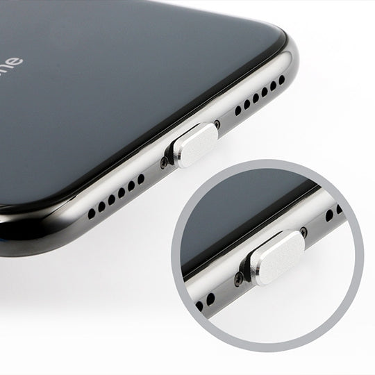 2pcs Universal 8 Pin Charging Port Metal Anti-Dust Plug for iPhone(Black) - Anti-dust & Ear Caps by PMC TechLife | Online Shopping South Africa | PMC TechLife