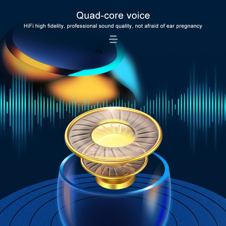 F9-5C Three-screen Digital Display Noise Reduction Bluetooth Earphone with Hand Strap(Black) - Bluetooth Earphone by PMC TechLife | Online Shopping South Africa | PMC TechLife