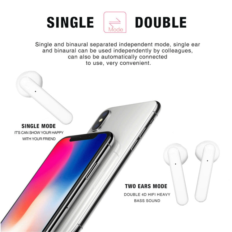 X26 TWS  Bluetooth 5.0 Wireless Touch Bluetooth Earphone with Magnetic Attraction Charging Box, Support Voice Assistant & Call(White) - TWS Earphone by PMC Jewellery | Online Shopping South Africa | PMC Jewellery