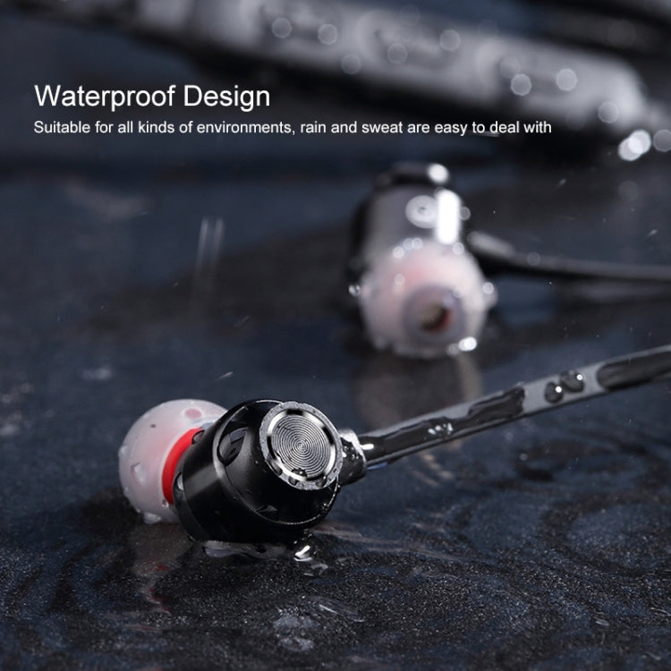 Bluetooth 5.1 Round Wire Neck-mounted Bluetooth Sports Earphone with Magnetic Function(Red) - Neck-mounted Earphone by PMC TechLife | Online Shopping South Africa | PMC TechLife