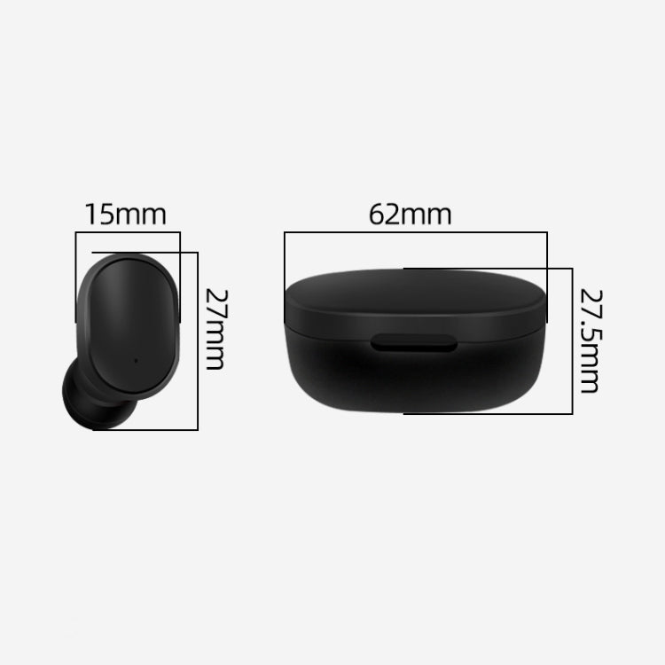 A6S IPX4 Waterproof Bluetooth 5.0 Wireless Bluetooth Earphone with Charging Box, Support for HD Calls & Siri & IOS Power Display(Black) - Bluetooth Earphone by PMC Jewellery | Online Shopping South Africa | PMC Jewellery