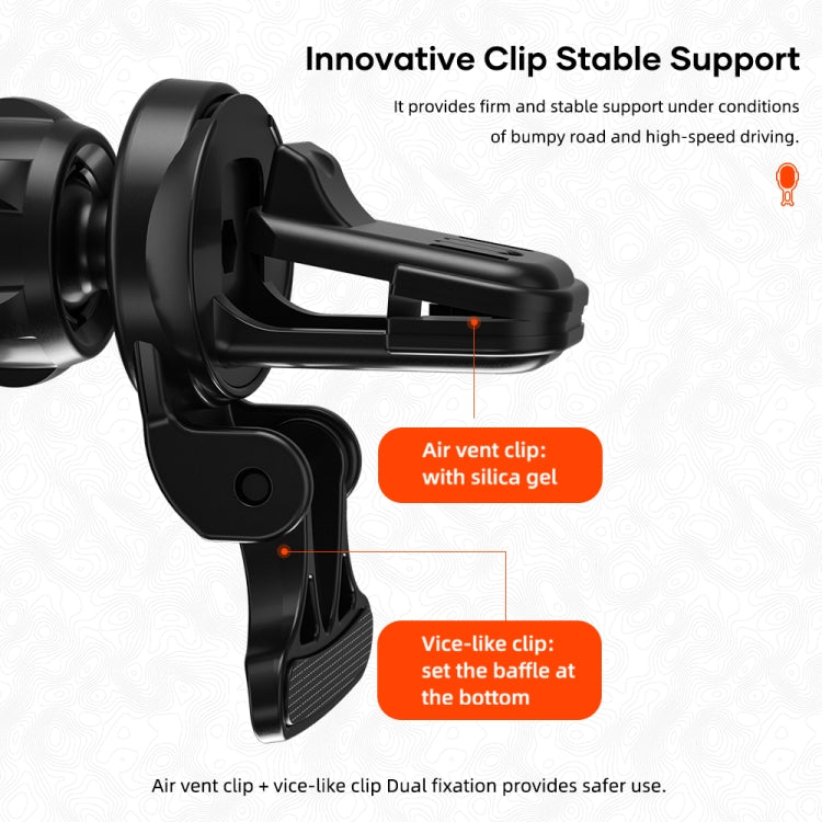 ROCK W31 Car Gravity Wireless Charging Air Outlet Bracket - Wireless Charger Holders by ROCK | Online Shopping South Africa | PMC TechLife | Buy Now Pay Later Mobicred