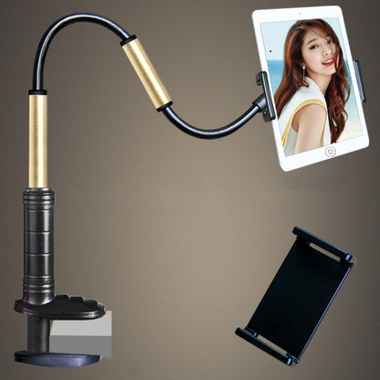 Aluminum-magnesium Alloy Free-Rotating Lazy Bracket Universal Mobile Phones Tablet PC Stand, Suitable for 4-12.9 inch Mobile Phones / Tablet PC, Length: 1.3m(Black Gold) - Lazy Bracket by PMC Jewellery | Online Shopping South Africa | PMC Jewellery