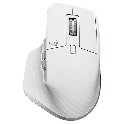 Logitech MX Master 3s 8000DPI 2.4GHz Ergonomic Wireless Bluetooth Dual Mode Mouse (White) - Wireless Mice by Logitech | Online Shopping South Africa | PMC Jewellery | Buy Now Pay Later Mobicred