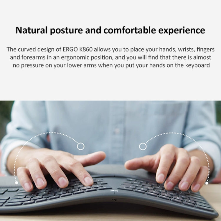 Logitech ERGO K860 2.4G Wireless Keyboard Bluetooth Dual Mode Ergonomic Split Keyboard - free shipping - PMC TechLife - Order now!