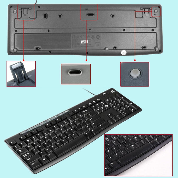 Logitech MK200 Wired Keyboard Mouse Set - Wired Keyboard by Logitech | Online Shopping South Africa | PMC Jewellery