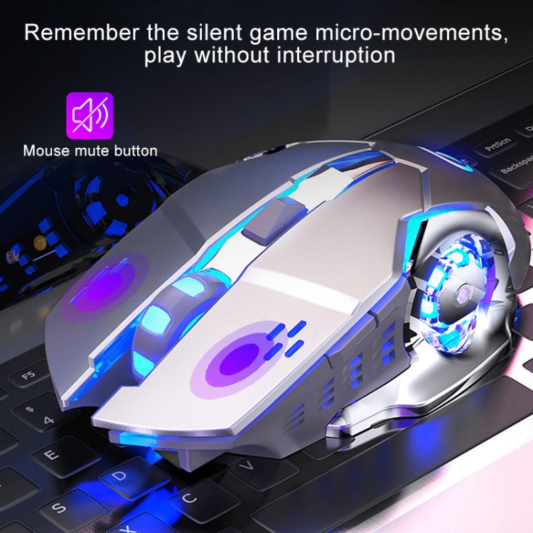 YINDIAO A4 2.4GHz 1600DPI 3-modes Adjustable Rechargeable Wireless Silent Gaming Mouse (Black Silver) - free shipping - PMC TechLife - Order now!