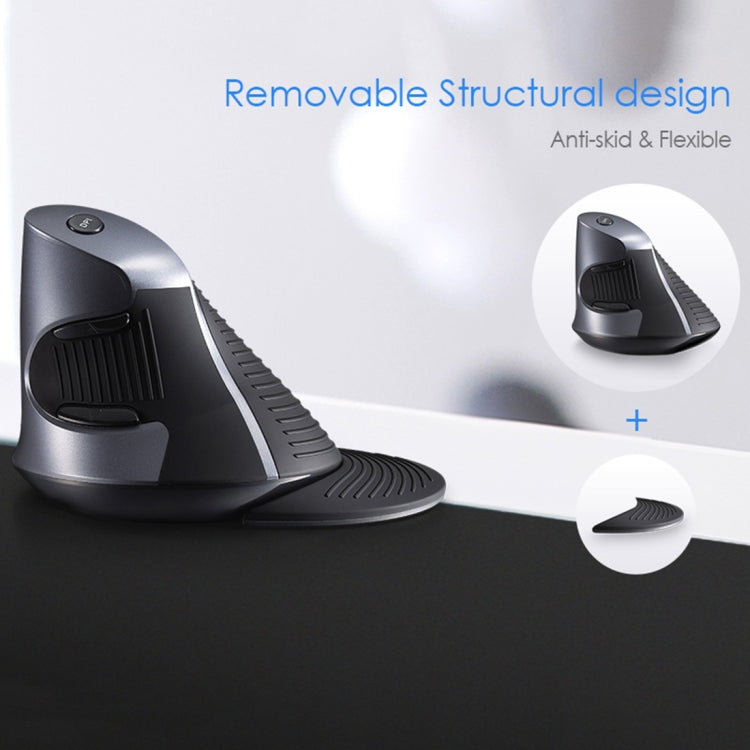 DELUX M618GX Wireless Ergonomic Vertical Mouse 1600DPI Optical Mouse - Wireless Mice by DELUX | Online Shopping South Africa | PMC TechLife | Buy Now Pay Later Mobicred