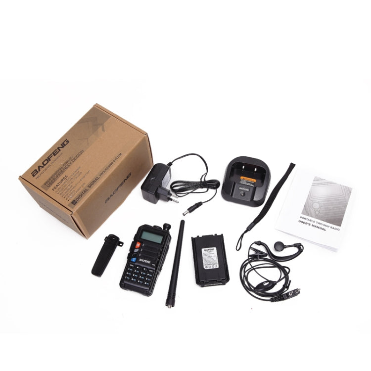 Baofeng BF-UV5R Plus S9 FM Interphone Handheld Walkie Talkie, EU Plug(Black) - free shipping - PMC TechLife - Order now!