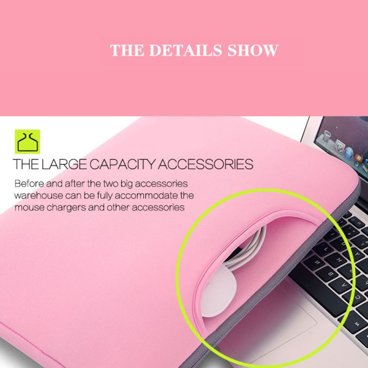 15.6 inch Portable Air Permeable Handheld Sleeve Bag for Laptops, Size: 41.5x30.0x3.5cm(Pink) - 15 inch by PMC Jewellery | Online Shopping South Africa | PMC Jewellery