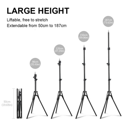 XTUGA UL-03 Live Light Tripod Lift Floor Microphone Stand - Stand by XTUGA | Online Shopping South Africa | PMC Jewellery | Buy Now Pay Later Mobicred