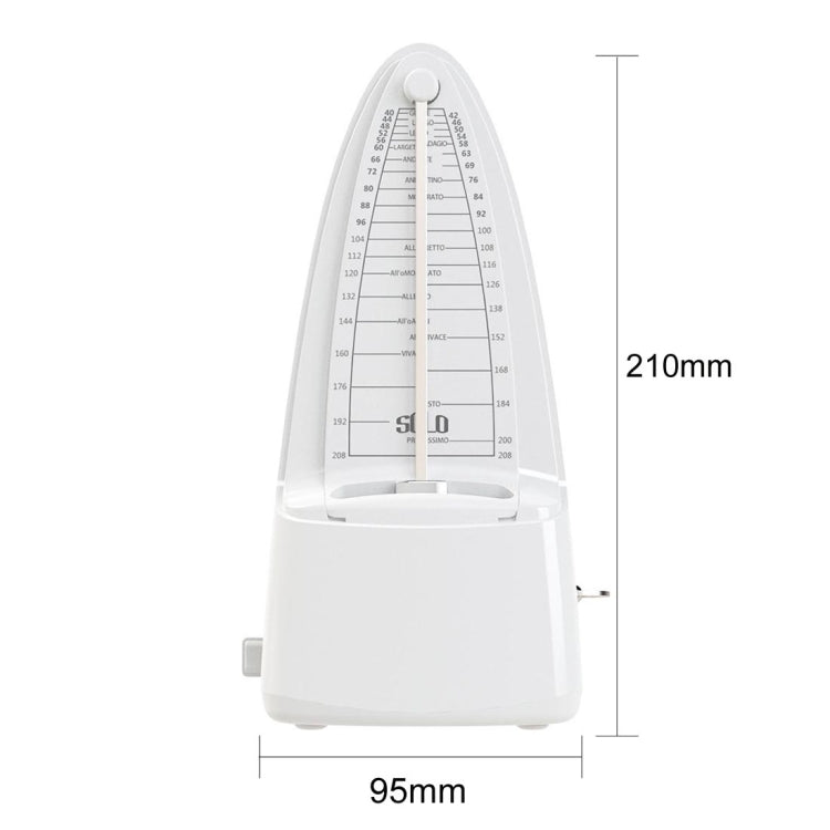 Piano Guitar Drum Violin Zither Universal Mechanical Metronome, Bullet Head Version(White) - Stringed Instruments by PMC Jewellery | Online Shopping South Africa | PMC Jewellery