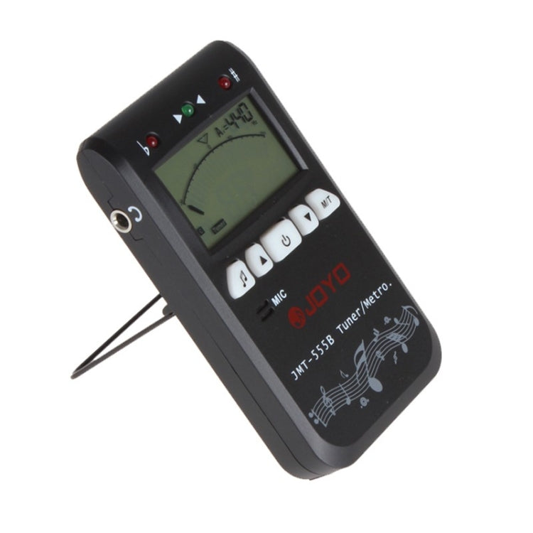 JOYO JMT-555B Metronome Tuner Chromatic Digital LCD Backlight with Tone Generator 3 in 1 Kit for Guitar Violin Ukulele (Black) - Stringed Instruments by JOYO | Online Shopping South Africa | PMC Jewellery