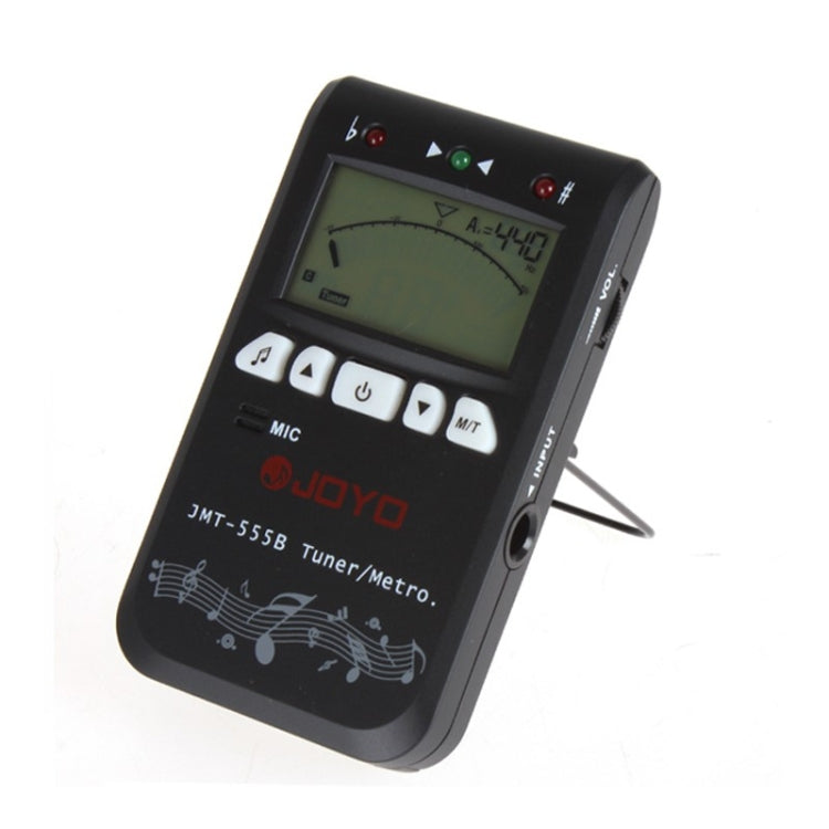 JOYO JMT-555B Metronome Tuner Chromatic Digital LCD Backlight with Tone Generator 3 in 1 Kit for Guitar Violin Ukulele (Black) - Stringed Instruments by JOYO | Online Shopping South Africa | PMC Jewellery