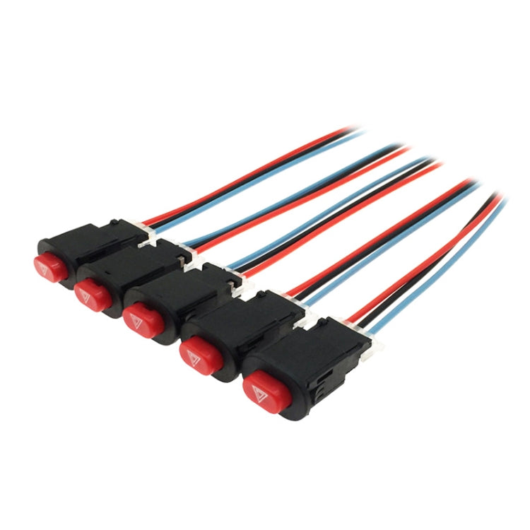 5 PCS Motorcycle sScooter Modified Double Flashing Warning Light Switch - free shipping - PMC TechLife - Order now!