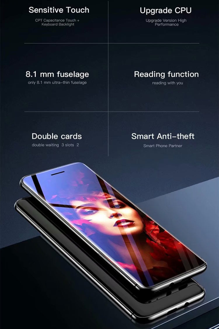 SATREND S10 Card Mobile Phone, 2.4 inch Touch Screen, MTK6261D, Support Bluetooth, FM, GSM, Dual SIM(Black) - free shipping - PMC TechLife - Order now!