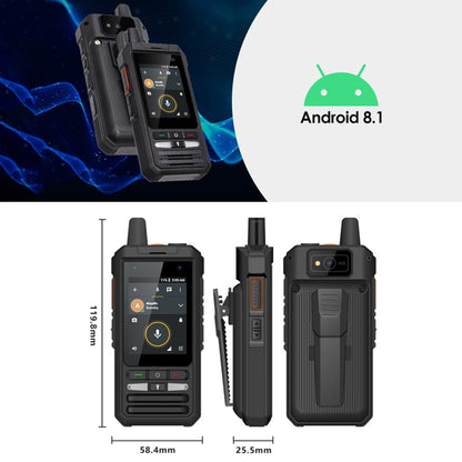 UNIWA F80 Walkie Talkie Rugged Phone, 1GB+8GB, Waterproof Dustproof Shockproof, 5300mAh Battery, 2.4 inch Android 8.1 Qualcomm MSM8909 Quad Core up to 1.1GHz, Network: 4G, Dual SIM, PPT, SOS (Black) - UNIWA by UNIWA | Online Shopping South Africa | PMC Jewellery
