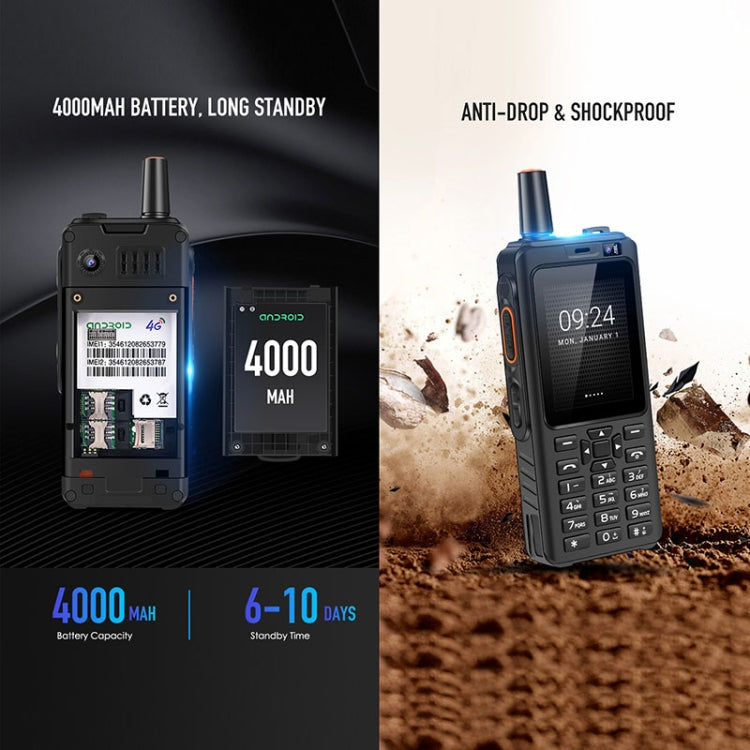 UNIWA F40 POC Walkie Talkie Rugged Phone, 1GB+8GB, IP65 Waterproof Dustproof Shockproof, 4000mAh Battery, 2.4 inch Android 6.0 MTK6737 Quad Core, Network: 4G, PTT(Black) - UNIWA by UNIWA | Online Shopping South Africa | PMC Jewellery