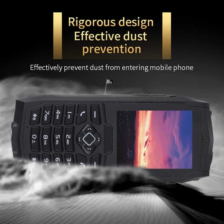 Rugtel R1C Rugged Phone, IP68 Waterproof Dustproof Shockproof, 2.4 inch, MTK6261D, 2000mAh Battery, SOS, FM, Dual SIM(Black) - Others by Rugtel | Online Shopping South Africa | PMC Jewellery | Buy Now Pay Later Mobicred