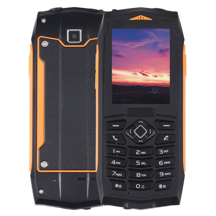 Rugtel R1C Rugged Phone, IP68 Waterproof Dustproof Shockproof, 2.4 inch, MTK6261D, 2000mAh Battery, SOS, FM, Dual SIM(Orange) - Others by Rugtel | Online Shopping South Africa | PMC Jewellery