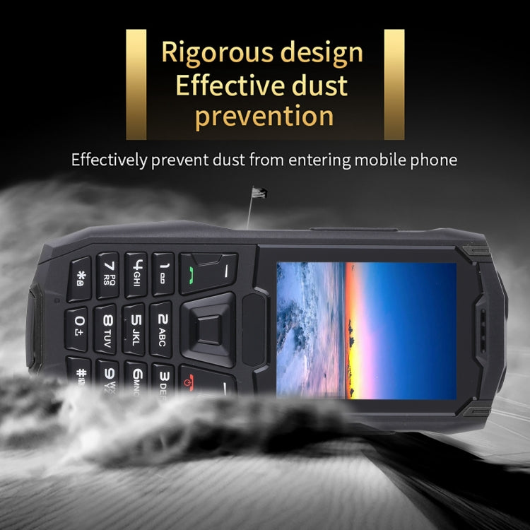 Rugtel R2C Rugged Phone, IP68 Waterproof Dustproof Shockproof, 2.4 inch, MTK6261D, 2500mAh Battery, SOS, FM, Dual SIM(Black) - Others by Rugtel | Online Shopping South Africa | PMC Jewellery | Buy Now Pay Later Mobicred