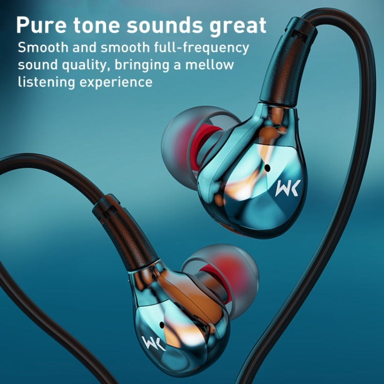 WK Black Gold Series YC06 USB-C/Type-C HIFI Sound Quality Wired Headphones(Tarnish) - Type-C Earphone by WK | Online Shopping South Africa | PMC Jewellery