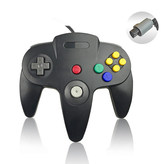 For Nintendo N64 Wired Game Controller Gamepad(Black) - Gamepads by PMC Jewellery | Online Shopping South Africa | PMC Jewellery