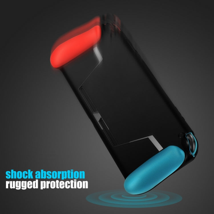 TPU Shell Handle Grip with Game Card Slot Anti-Shock Cover Silicone Case for Nintendo Switch, with Logo - Cases by PMC Jewellery | Online Shopping South Africa | PMC Jewellery