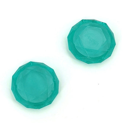 2 PCS Diamond Texture Games Grip Caps for PS5(Green) - Cases by PMC Jewellery | Online Shopping South Africa | PMC Jewellery