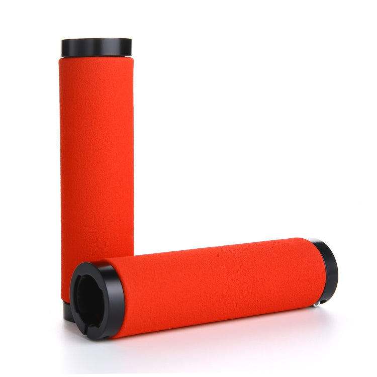 1 Pair AG36 Alloy Lock-Rings + Sponge Bicycle Handlebar Grip (Red) - Bicycle Grips by PMC TechLife | Online Shopping South Africa | PMC TechLife | Buy Now Pay Later Mobicred