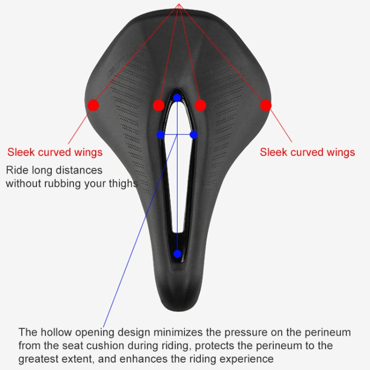 GUB 1180 PU Soft Breathable Hollow Bicycle Saddle - Bicycle Saddle by GUB | Online Shopping South Africa | PMC TechLife | Buy Now Pay Later Mobicred