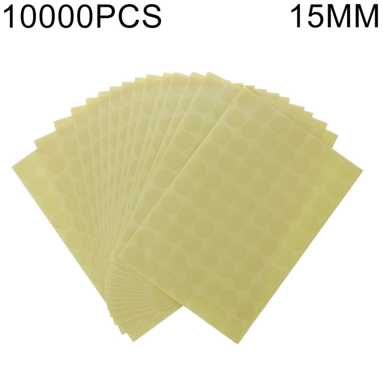 10000 PCS Transparent Round Shape Self-adhesive Sealing Sticker, Diameter: 15mm - free shipping - PMC TechLife - Order now!
