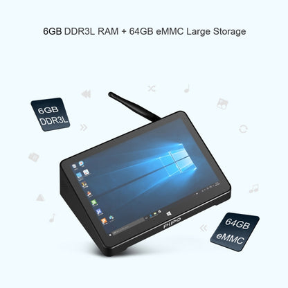 PiPo X10 Pro TV Box Style Tablet Mini PC, 6GB+64GB, 5000mAh Battery, 10.1 inch Windows 10 Intel Intel Celeron Processor N4020 Quad Core up to 2.8Ghz, Support TF Card & Bluetooth & WiFi & LAN & HDMI - Windows Mini PCs by PiPo | Online Shopping South Africa | PMC Jewellery