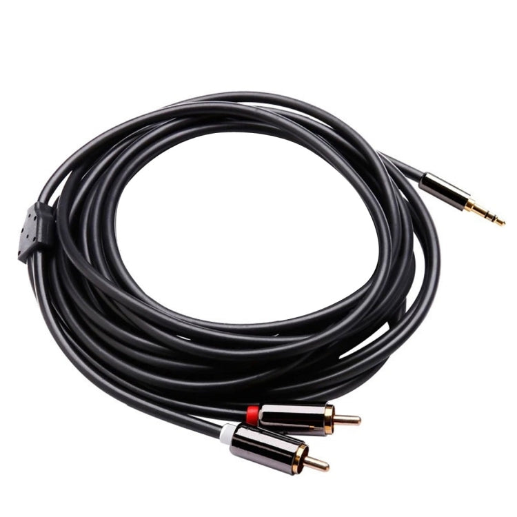 3m Gold Plated 3.5mm Jack to 2 x RCA Male Stereo Audio Cable - RCA Cable by PMC Jewellery | Online Shopping South Africa | PMC Jewellery