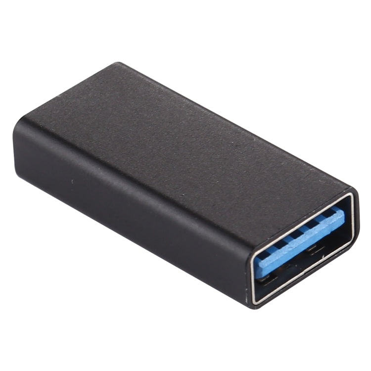 Type-C / USB-C Female to USB 3.0 Female Aluminium Alloy Adapter (Black) - Cable & Adapters by PMC Jewellery | Online Shopping South Africa | PMC Jewellery