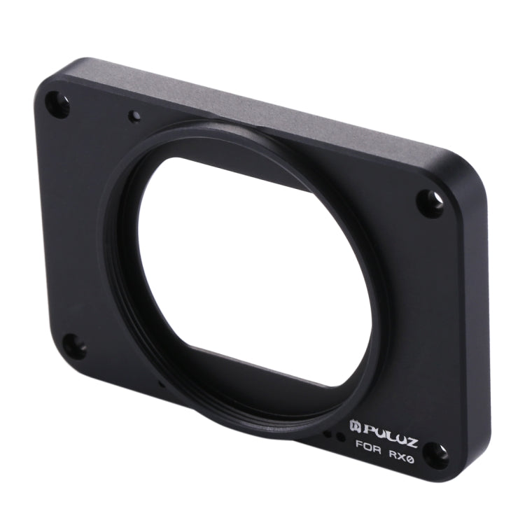 PULUZ Aluminum Alloy Front Panel + 37mm UV Filter Lens + Lens Sunshade for Sony RX0 / RX0 II, with Screws and Screwdrivers(Black) - Lens Cover by PULUZ | Online Shopping South Africa | PMC Jewellery