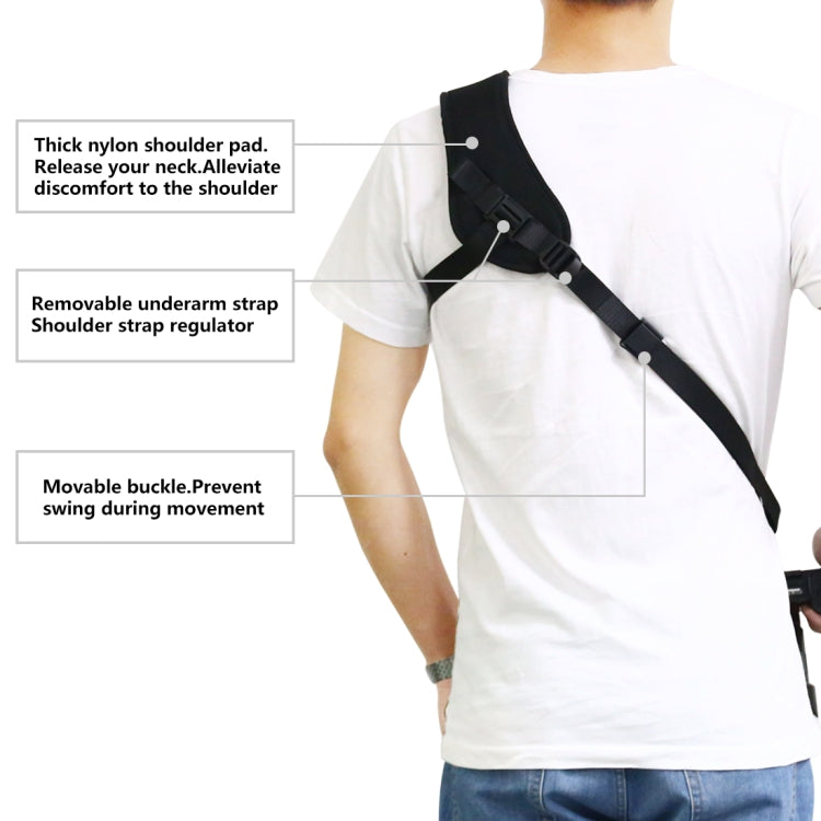 PULUZ Quick Release Anti-Slip Soft Pad Nylon Breathable Curved Camera Strap with Metal Hook for SLR / DSLR Cameras - free shipping - PMC TechLife - Order now!