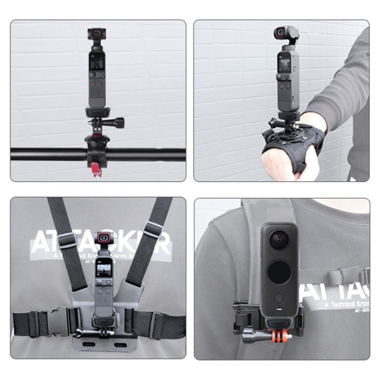 PULUZ 1/4 inch Screw Adjustable ABS Action Camera Tripod Adapter (Black) - Connection Mount by PULUZ | Online Shopping South Africa | PMC TechLife