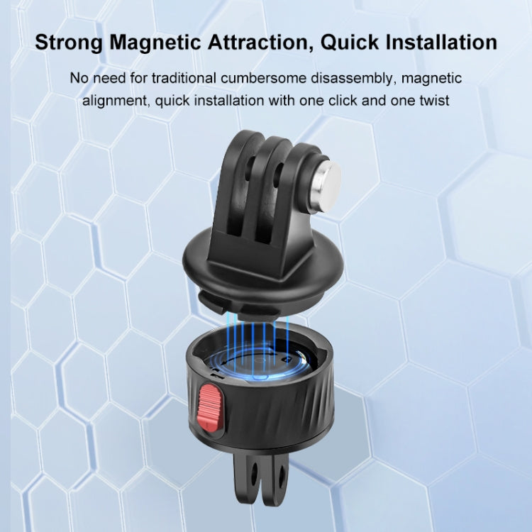 PULUZ Action Camera Magnetic Base Adapter (Black) - free shipping - PMC TechLife - Order now!