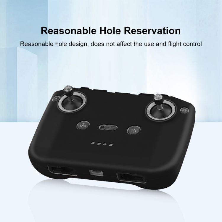 PULUZ Shockproof Anti-scratch Silicone Case with Neck Strap For DJI Mini 3 / 3 Pro / Mavic 3 / Air 2S / Mini 2 Remote Control (Black) - Cases & Bags by PULUZ | Online Shopping South Africa | PMC TechLife | Buy Now Pay Later Mobicred