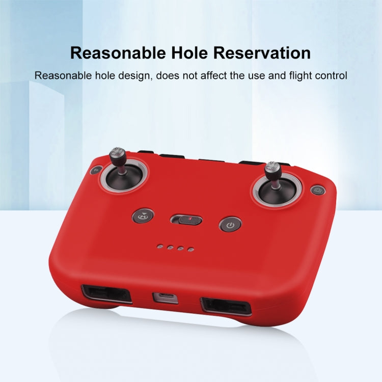 PULUZ Shockproof Anti-scratch Silicone Case with Neck Strap For DJI Mini 3 / 3 Pro / Mavic 3 / Air 2S / Mini 2 Remote Control(Red) - Cases & Bags by PULUZ | Online Shopping South Africa | PMC TechLife | Buy Now Pay Later Mobicred