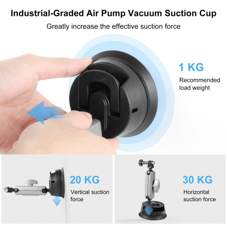 PULUZ Car Suction Cup Arm Mount with Mount Adapter & Long Screw - Helmet Mount by PULUZ | Online Shopping South Africa | PMC TechLife