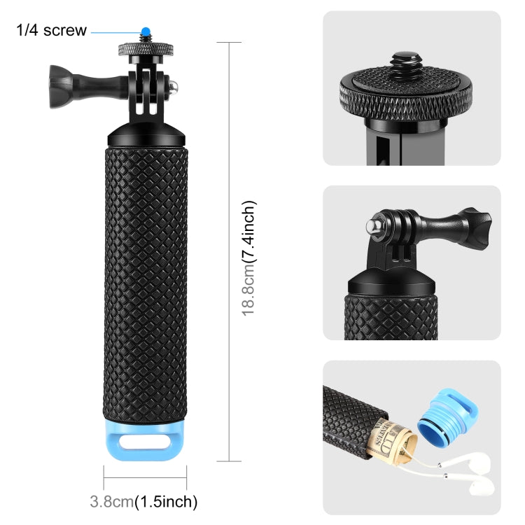 PULUZ Floating Handle Hand Grip Buoyancy Rods for Phones / Action Cameras (Black) - Floating Grip & Ball by PULUZ | Online Shopping South Africa | PMC Jewellery
