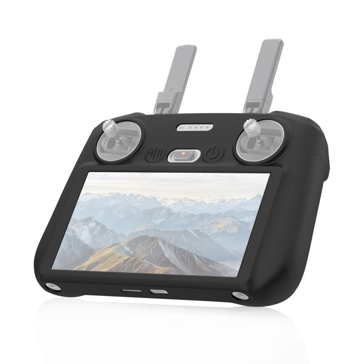 For DJI Mini 4 Pro / Air 3 Remote Control / DJI RC 2 with Screen PULUZ Silicone Protective Case (Black) - Carry Cases & Bags by PULUZ | Online Shopping South Africa | PMC Jewellery | Buy Now Pay Later Mobicred