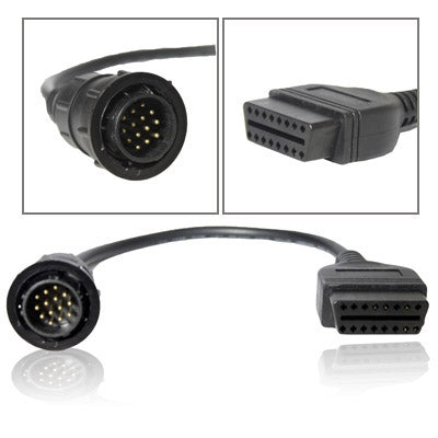 For Benz OBDII Sprinter 14 Pin to 16 Pin Diagnostic Plug Adapter(Black) - Cables & Connectors by PMC Jewellery | Online Shopping South Africa | PMC Jewellery