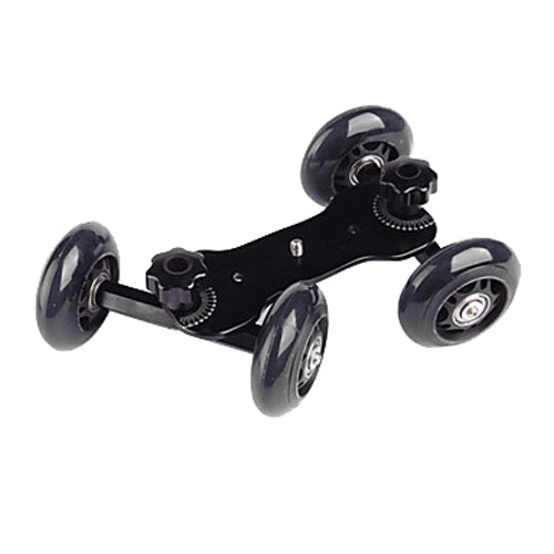 DEBO First Generation Camera Truck / Floor Table Video Slider Track Dolly Car for DSLR Camera / Camcorders(Black) - Camera Dolly by DEBO | Online Shopping South Africa | PMC TechLife | Buy Now Pay Later Mobicred