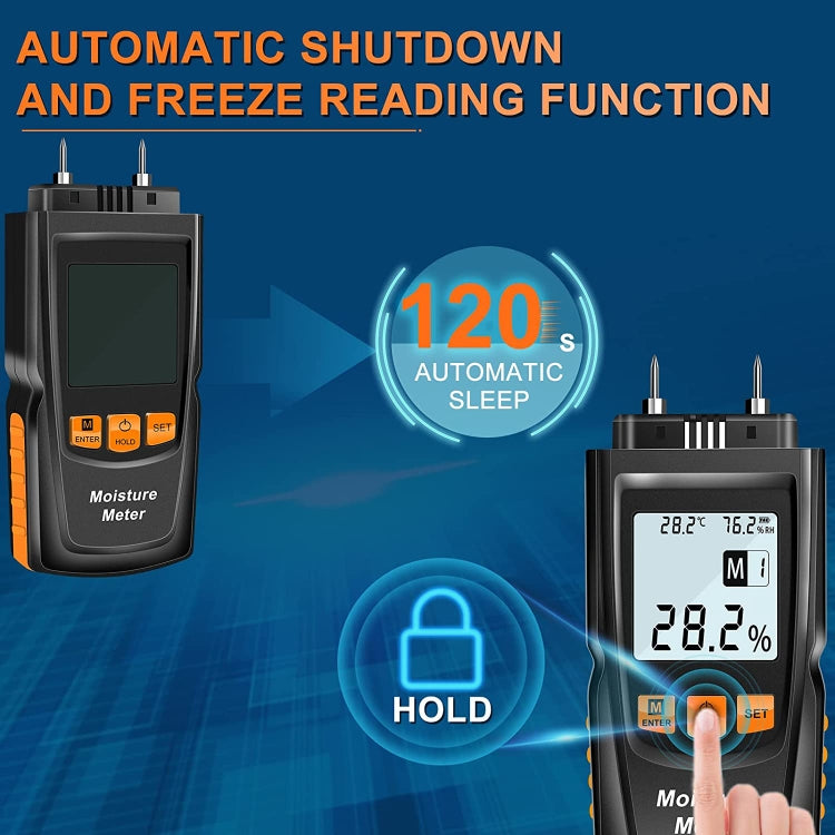 GM610 Digital Wood Moisture Meter(Black) - PH & Moisture Meter by PMC TechLife | Online Shopping South Africa | PMC TechLife | Buy Now Pay Later Mobicred