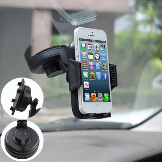 Suction Cup 360 Degree Rotatable Car Holder, For iPhone, Galaxy, Huawei, Xiaomi, LG, HTC and Other Smart Phones(Black) - Car Holders by PMC Jewellery | Online Shopping South Africa | PMC Jewellery