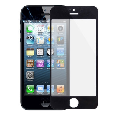 Front Screen Outer Glass Lens for iPhone 5 & 5S(Black) - free shipping - PMC TechLife - Order now!